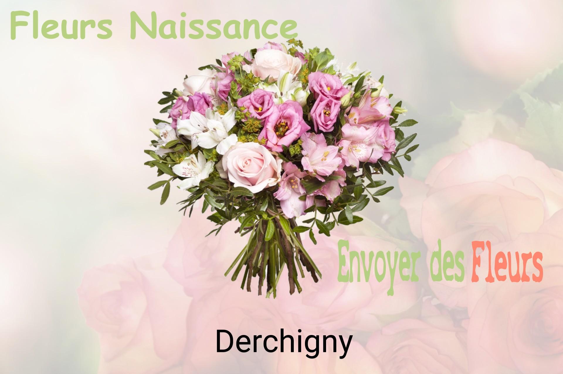 Bouquet de fleurs de naissance livré à Derchigny
